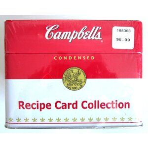 Campbell's Recipe Card Collection 2007 New Old Stock Recipes & Tin Box Unopened